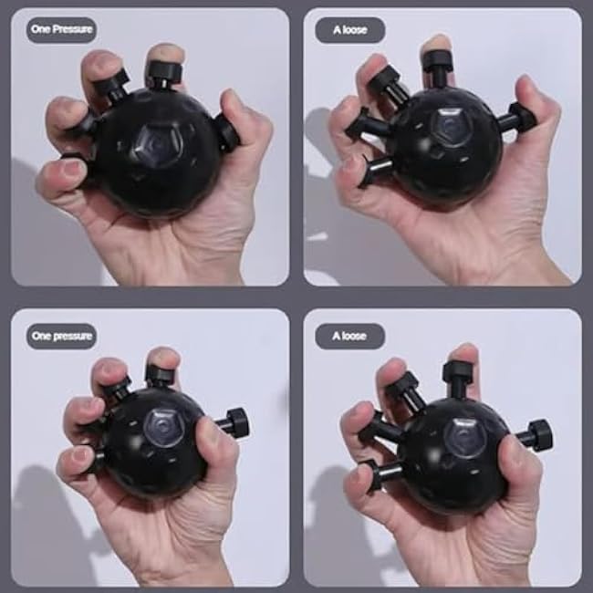 Finger Grip Strengthener | Finger Strength Trainer | Sphere Hand Grip Strength Trainer | Hand Exercisers Strength Training Equipment | Forearm Exerciser Grip Strengthener for Elderly, Adult and Kid