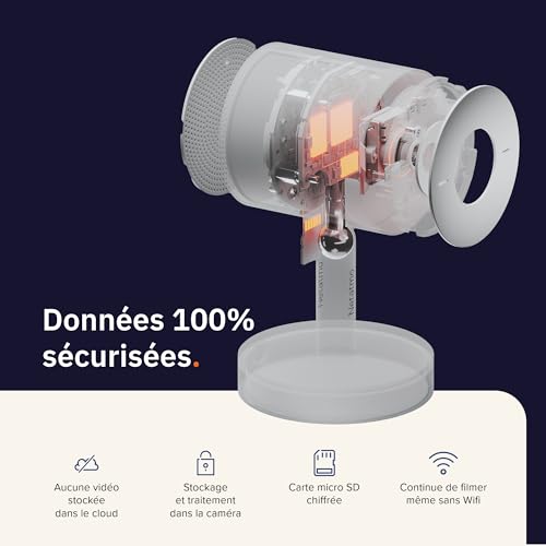 Caméra Intérieure Netatmo Pack Advance et Sirène Connectée Blanche 2K - 8