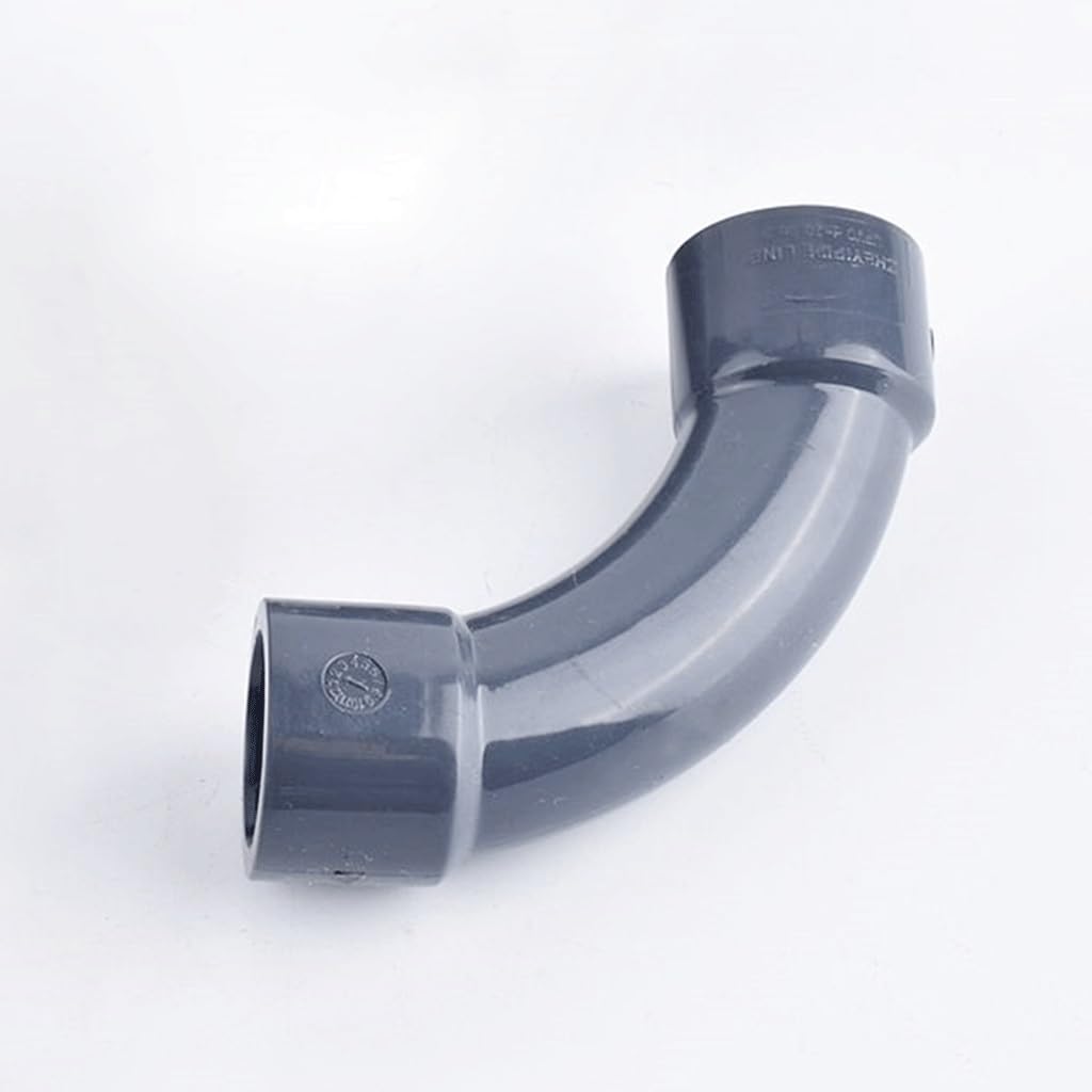 Conector de codo de PVC para riego de acuarios y jardines, accesorio de tubería de agua duradero, ideal para conexiones de 90 grados, 1 pieza