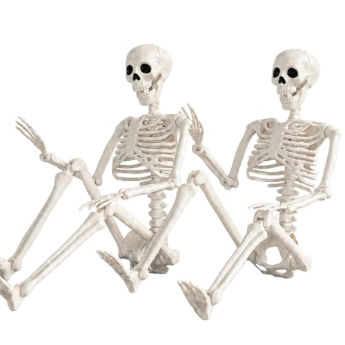 2-Pack 36" Abakuku Halloween Skeleton Decorations w/ Movable Joints - image 1