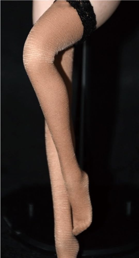 Chaussettes hautes pour figurine femme 1/6 masquant les articulations
