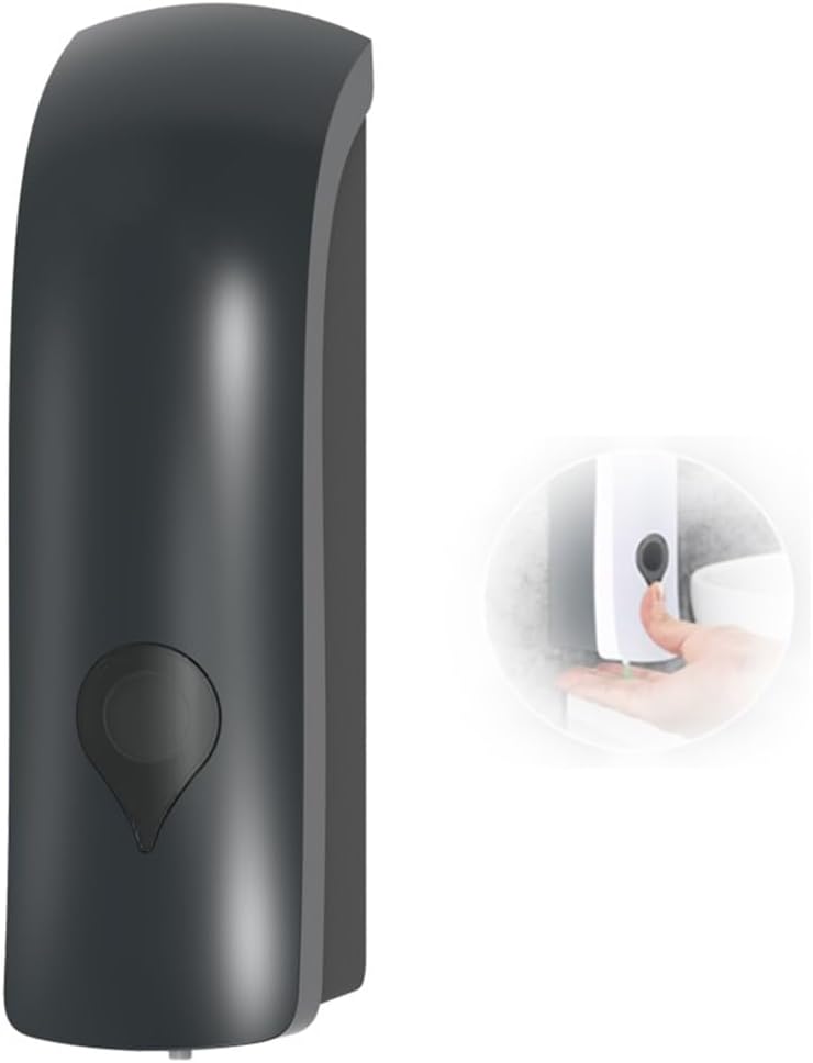 300ml Shower Dispenser Wall Mounted Shampoo and Conditioner Dispenser, No Drill Dispenser for Bathroom Manual Body Wash Lotion Dispenser Container, Gold (Color : G, Size : Single), Twin