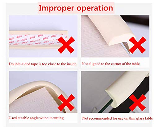 M2cbridge L Shape Extra Thick Furniture Table Edge Protectors Foam Baby Safety Bumper Guard 6.5 Ft (Blue)