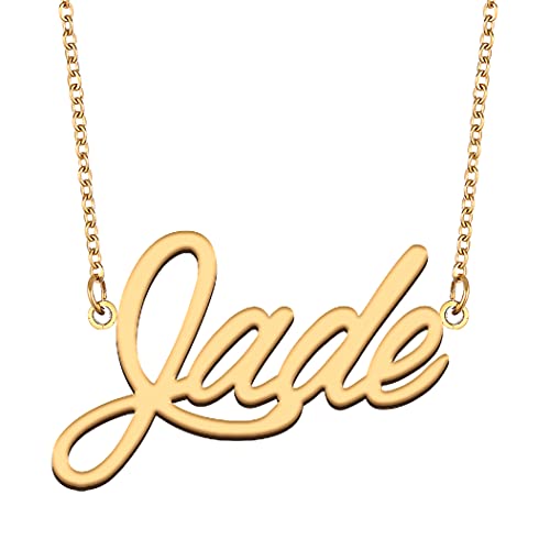 Jade Best Friend Family Member Mother Daughter Sister Nana Named Necklace Birthday Party