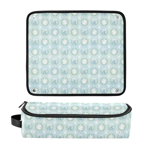 Bolsa de viaje para herramientas de cabello con tapete resistente al calor, impermeable y portátil para planchas, rizadores y estilizadores miniatura 3