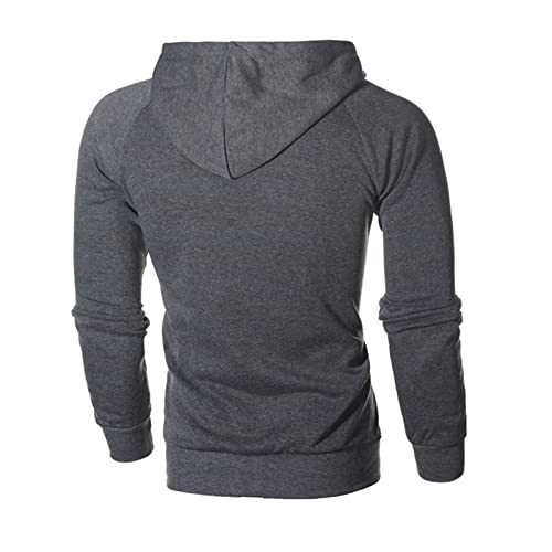 Ymosrh Men's Sweatshirt Hoodie Casual Zip Up Long Sleeve Athletic Workout Hooded Sweatshirts with Pockets, XXL-3XL3
