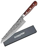 Original SCHNEIDWERK Chef-Küchenmesser aus der LI-Serie. Messerlänge 35 cm, Klingenlänge 21 cm, 228 Gramm.