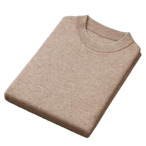 Men Round Neck Pullover Sweater Cashmere Cotton Blended Warm Knitted Jumper Pull Homme