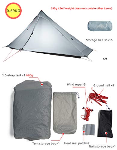 Carpa ultraligera 1 persona 3F UL Gear Lanshan 1 Pro miniatura 6