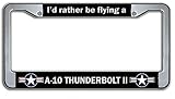 Brotherhood Flying A A-10 Thunderbolt II Metal License Plate Frame