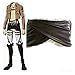 Cosplay Attack on Titan Shingeki no Kyojin Leather Skirt Hookshot Costume (S)