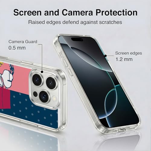 Coque MagSafe iPhone 16 Pro Snoopy protection de qualité militaire antichoc - 5