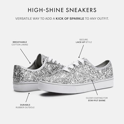 Balera Glitter Low-Top Sneakers for Girls & Women Perfect for Dance4