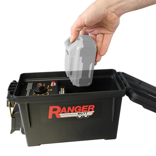 Image of Innovative Products of America Heavy Ranger MUTT Portable Trailer Light Tester for 7-Way Round Pin (SAE J560) Commercial Tractor Trailers (Compatible with DeWalt 20V Batteries)