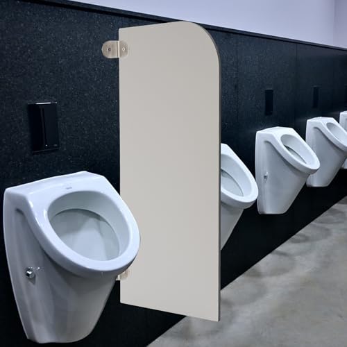 Urinal Separador De inodoro Montaje En Pared Para Hombres Urinario Privacidad Mampara De Ducha Ventanas Puertas Paredes Cines Centros Comerciales (Angulo Redondo)