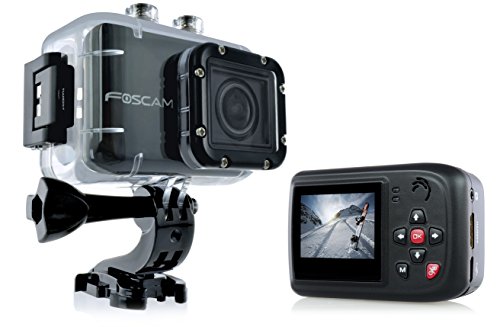 Foscam Ac1080 Action Camera - Hd 1080P, 12Mp 3X Rapidshot, 170° Viewing Angle, 1.5" Lcd Viewscreen, Built-In Mic & Speaker (196' / 60M Waterproof Housing) #TOP7