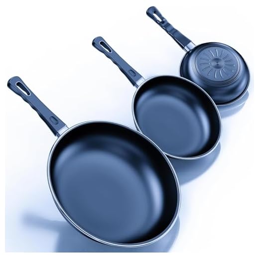Set di padelle antiaderenti, set da 3 padelle da 24, 26e 30 cm, senza PFAS, lavabile in lavastoviglie, adatto a tutti i tipi di piani cottura, compresa l'induzione (VL1)