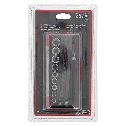 Cartec 233422 Box of Bits and Sockets 26 Pieces, Other, Norme - Image 3