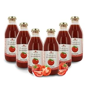 Succo Al Pomodoro In Vetro, 6 Bottiglie Da 750 Ml, Tot. 4,5 Litri