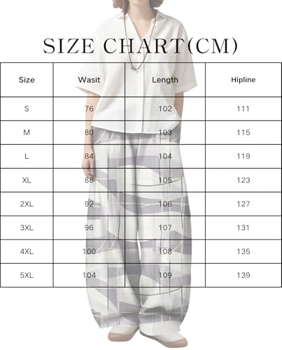 Womens Bohemian Wide Leg Pants High Waist Cotton Blend Summer Lounge Trousers with Pockets3