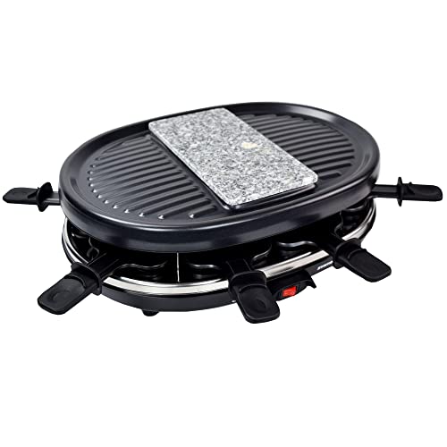 Syntrox Germany RAC-900W-Jura Raclette-Grill für bis zu 8 Personen - Raclette mit Heißem Stein & Zubehör – Bild 3