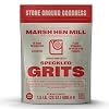 Marsh Hen Mill Speckled Grits, Stone Ground Heirloom Blend of Yellow & White Corn, Old-Fashioned, Gluten-Free & No Additives, Pure All-Natural, 24 oz
