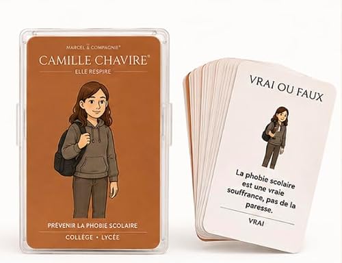 Marcel & Compagnie – Camille Chavire® | Jeu éducatif pour prévenir la phobie Scolaire | Collège & Lycée | Anxiété, émotions & stratégies d’Adaptation | Créé par des psychologues – vue 2
