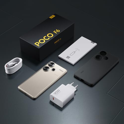 Xiaomi POCO F6 5G Mobil med 8 GB RAM & 256 GB, 120 Hz AMOLED