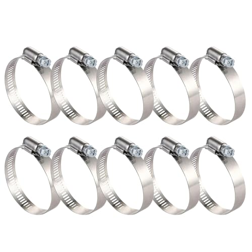 Grizzly Supply #104 Hose Clamp 10Pcs, Adjustable Stainless Steel Band with Zinc Plated Screw, Wire Hose Clips Worm Gear Hose Clamps by Grizzly Supply - Used condition - US$20.05