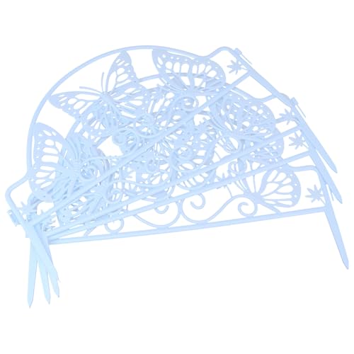 Clôture de jardin décorative en plastique blanc résistant avec système d'emboîtement - 2