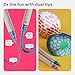 ARTISTRO 24 Metallic Dual-Tip Acrylic Paint Markers for Rock, Canvas, Glass, Wood, & More Fine + Dot Tips