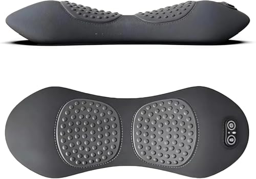 Theraluxe Relax Pro Rücken Elektrisches Massagegerät Mit Wärme Vibration & Lendenwirbelstütze Gegen Rückenschmerzen & Zur Wirbelsäulenentlastung (Dunkelgrau Plug-in-Modell)