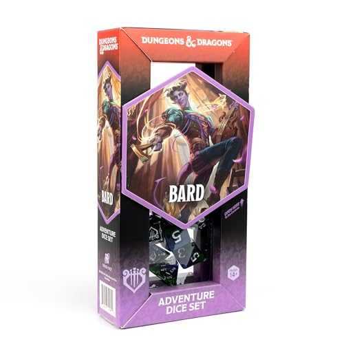 D&D Adventure Dice (Bard Class: Blue)