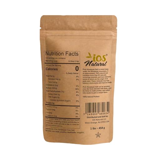 Sal rosa fina natural IOS Natural 1 lbs miniatura 2