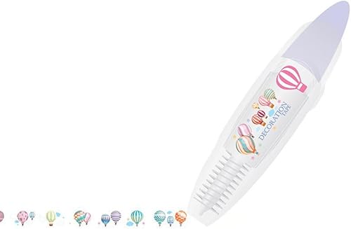 Ally-Pocket - Bolígrafo de cinta decorativa tipo prensa de animales lindos para bricolaje, cinta Washi de corrección para álbumes de recortes,