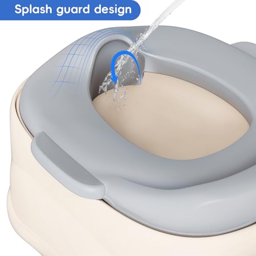Axidou 3-in-1 Potty Training Toilet, Upgrade Potty Training Seat & Toddler Step Stool, Detachable Toilet for Toddlers - Perfect for Boys and Girls