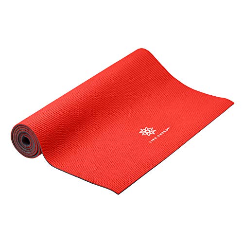 Life Energy 6Mm Reversible Non-Slip Yoga Mat - Red, Grey #TOP1