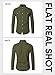 JMIERR Men's Corduroy Shirts - Casual Western Long Sleeve Button Down Lightweight Shacket Jackets Vintage Old Money Style Shirt Jacket with 2 Flap Pocket, US 40(M), A Green