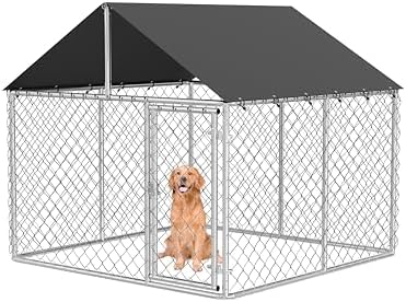 Outdoor Dog Enclosure Heavy Duty Dog Kennel House Mesh Dog Big Ca...