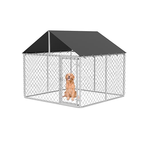 Outdoor Dog Enclosure Heavy Duty Dog Kennel House Mesh Dog Big Ca...