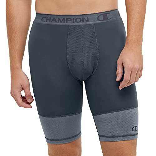 Champion Men's, Compression Shorts with Total Support Pouch, Moisture Wicking, 6