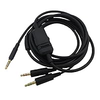 Taoricen MMX 300 Audiokabel, 3,5mm Kopfhörerkabel Kompatibel mit Beyer MMX300 2nd Gen Audiokabel mit Mikrofon Lautstärkeregler, Computer Version (2m / 6.6 ft)