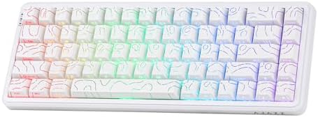 Rapid Trigger MechLands AJAZZ AK680 MAX Wired Gaming Keyboard Hall Effect Switch Rapid Trigger Magnetic Keyboard 8K Polling Rate Top Construction Mechanical Keyboard with RGB Backlight (White Contour