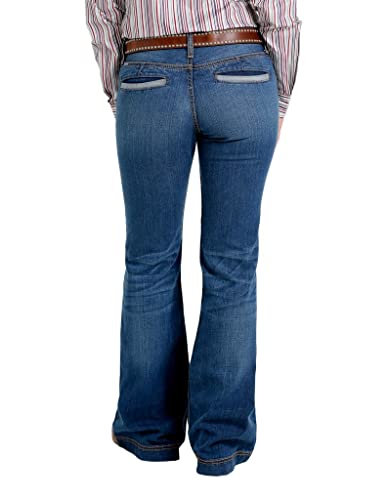 Cinch Womens MJ81454082 Lynden Moderate Rise Slim Trouser 7 S Denim3