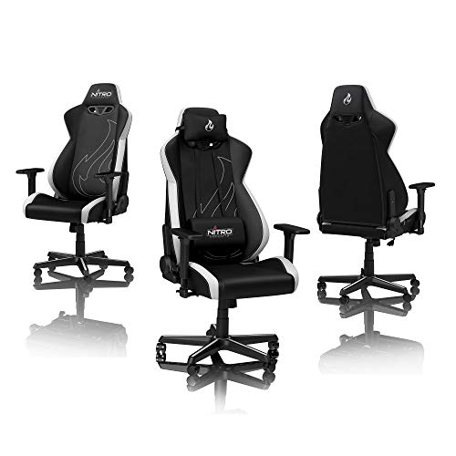 S300 EX - Sedia da gioco, 56 x 57 x 140 cm, colore: Bianco - Sedia gaming - Immagine 3