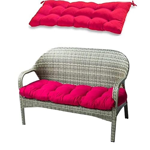 Indoor/Outdoor Bench Cushion, Swing Cushion, 51.2´´x19.7´´, for Lounger Garden Furniture Patio Lounger Bench (Wine Red)