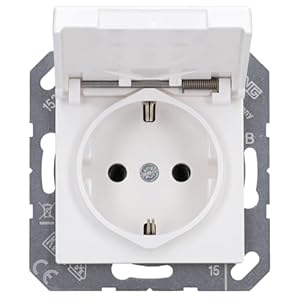 Jung Schuko Steckdose AS 500 alpinweiß