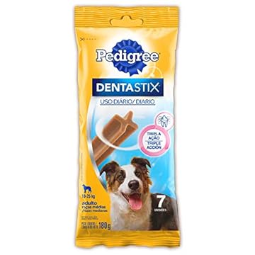 PEDIGREE Petisco Pedigree Dentastix Cuidado Oral Para Cães Adultos Raças Médias 7 Unidades