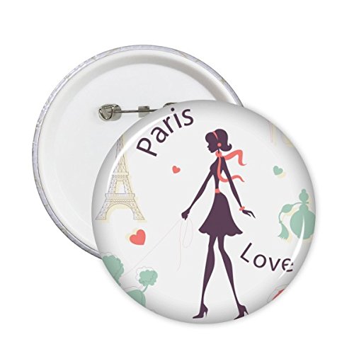 Badge personnalisé Paris grand format L qui ne s'abîme pas
