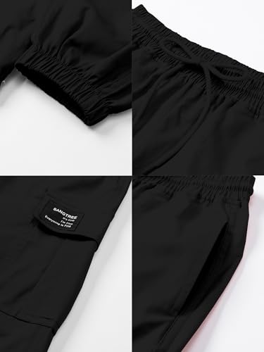 Image of SANGTREE Girls & Womens Drawstring Cargo Jogger Pants,3 Years - Women 3XL
